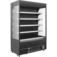 Wall Cabinet Multi Deck Refrigerator Night Curtain Black 1000x800x2000mm - CEKMDP1080E