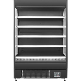 Wall Cabinet Multi Deck Refrigerator Night Curtain Black 1000x800x2000mm - CEKMDP1080E