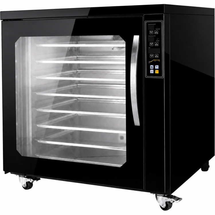 Electric Proofer with Capacity of 8 x Bakery Trays 600 x 400mm Black | CaterEq CEKNGFH120BLACK