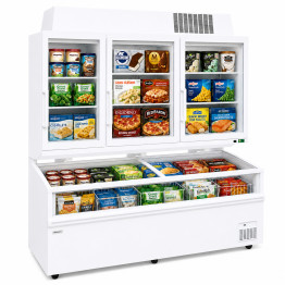 Commercial Combined Display Freezer 700L Base + 494L Upper 3 Door Glass Display | CaterEq CEKOBE216-KOBE226
