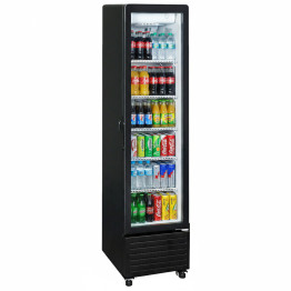 B GRADE Commercial Upright Display Refrigerator 217 Litres Single Glass Door 5 Shelves Ventilated Cooling 500x580x2013mm | CaterEq KOBE306 B GRADE 