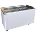 Commercial Horizontal Display Freezer with Baskets 515 Litres 2 Glass Doors Ventilated Cooling 1510x694x900mm | CaterEq CEKOBE308