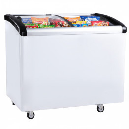 Commercial Horizontal Display Freezer with Baskets 365 Litres 2 Glass Doors Ventilated Cooling 1280x650x910mm | CaterEq CEKOBE312