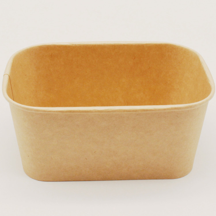 300pcs Kraft Rectangular Bowl 1000ml PE - CEKPRB1000 300pcs Kraft Rectangular Bowl 1000ml PE - CEKPRB1000