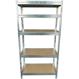 5-Tier Galvanized Heavy‑Duty Shelving Unit – 220kg per Shelf | CaterEq CEKPT175 5-Tier Galvanized Heavy‑Duty Shelving Unit – 220kg per Shelf | CaterEq CEKPT175