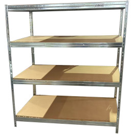 4-Tier Galvanized Heavy‑Duty Shelving Unit – 300 kg per Shelf | CaterEq CEKRT37 4-Tier Galvanized Heavy‑Duty Shelving Unit – 300 kg per Shelf | CaterEq CEKRT37