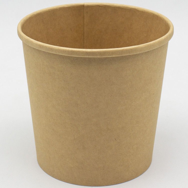 500pcs Kraft Soup Bowl 24oz/709ml PE - CEKSB24OZ 500pcs Kraft Soup Bowl 24oz/709ml PE - CEKSB24OZ