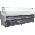 Serve Over Deli Counter Curved Glass Front 2500x850x1200mm | CaterEq CEBLUEL414