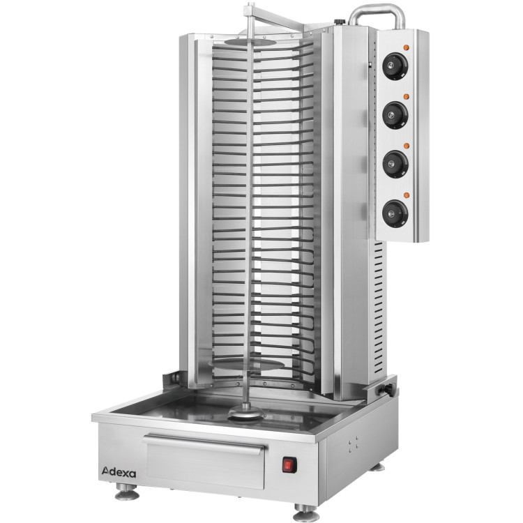 Commercial Electric Shawarma/Gyros/Kebab Grill 9.6kW 700x620x1245mm | CaterEq CEKTE1250