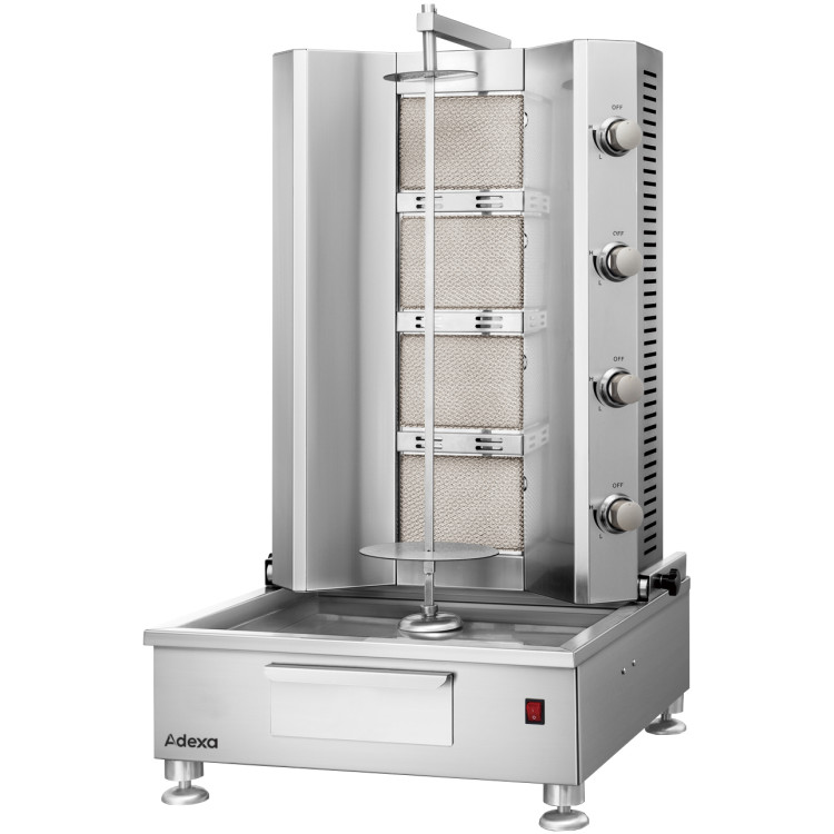Commercial Gas Shawarma/Gyros/Kebab Grill 620x620x1050mm | CaterEq CEKTQ1050