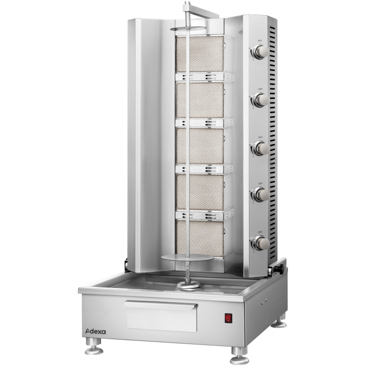 Commercial Gas Shawarma/Gyros/Kebab Grill 620x620x1245mm | CaterEq CEKTQ1250 Commercial Gas Shawarma/Gyros/Kebab Grill 620x620x1245mm | CaterEq CEKTQ1250