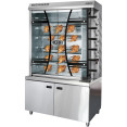 Commercial Gas Chicken Rotisserie Oven with Cabinet 6 Rods 1170x580x1990mm | CaterEq CEKTQ6BC