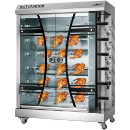Commercial Gas Chicken Rotisserie Oven 6 Rods 1170x480x1490mm | CaterEq CEKTQ6B Commercial Gas Chicken Rotisserie Oven 6 Rods 1170x480x1490mm | CaterEq CEKTQ6B