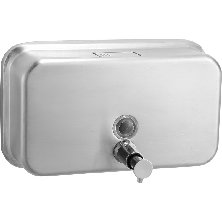 Commercial Wall Mounted Manual Soap Dispenser Brushed Chrome - CEKW7263