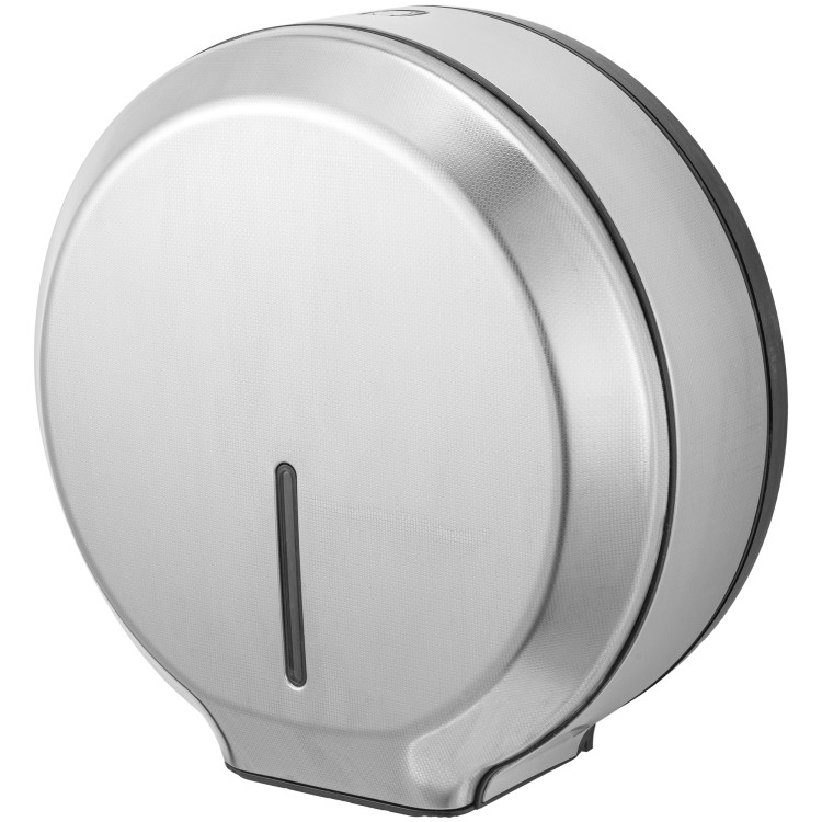 Commercial Toilet Roll Dispenser Embossed Stainless Steel Wall Mounted 340×138×343mm | CaterEq CEKW7311EMBOSSED