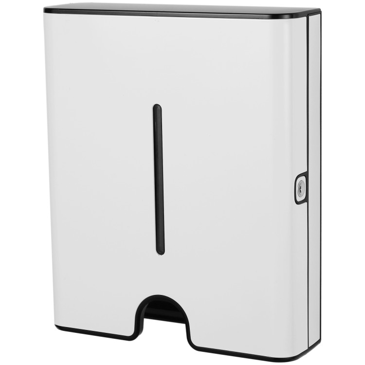 Commercial Paper Towel Dispenser White Stainless Steel Wall Mounted 300×105×360mm | CaterEq CEKW7370WHITE