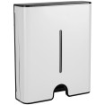 Commercial Paper Towel Dispenser White Stainless Steel Wall Mounted 300×105×360mm | CaterEq CEKW7370WHITE