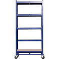 Commercial Blue Heavy Duty Mobile Shelving Unit 5 Shelves 875kg Loading Capacity 900x450x1800mm - CEKWH20
