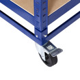 Commercial Blue Heavy Duty Mobile Shelving Unit 5 Shelves 875kg Loading Capacity 900x450x1800mm - CEKWH20