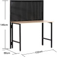 Professional Steel Workbench with Pegboard 150kg Table Load 25kg Pegboard Load 1220x660x1460mm | CaterEq CEKWT1220 Professional Steel Workbench with Pegboard 150kg Table Load 25kg Pegboard Load 1220x660x1460mm | CaterEq CEKWT1220