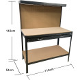 Professional Steel Workbench with Pegboard and Drawers 230kg Max Load 1100x540x1400mm | CaterEq CEKWT28 Professional Steel Workbench with Pegboard and Drawers 230kg Max Load 1100x540x1400mm | CaterEq CEKWT28