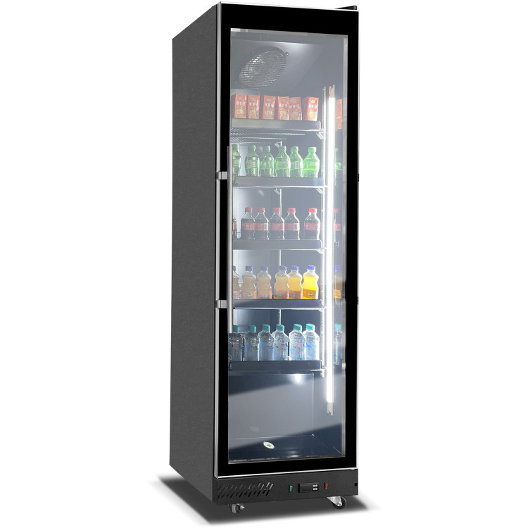 Commercial Display Refrigerator with Single Glass door 400 litres Black - CEKXG620BLACK