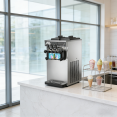 Commercial Countertop Soft Serve Ice Cream Machine 18-20L/H 1300W R290 Twin Flavour | CaterEq CEZBBQL128