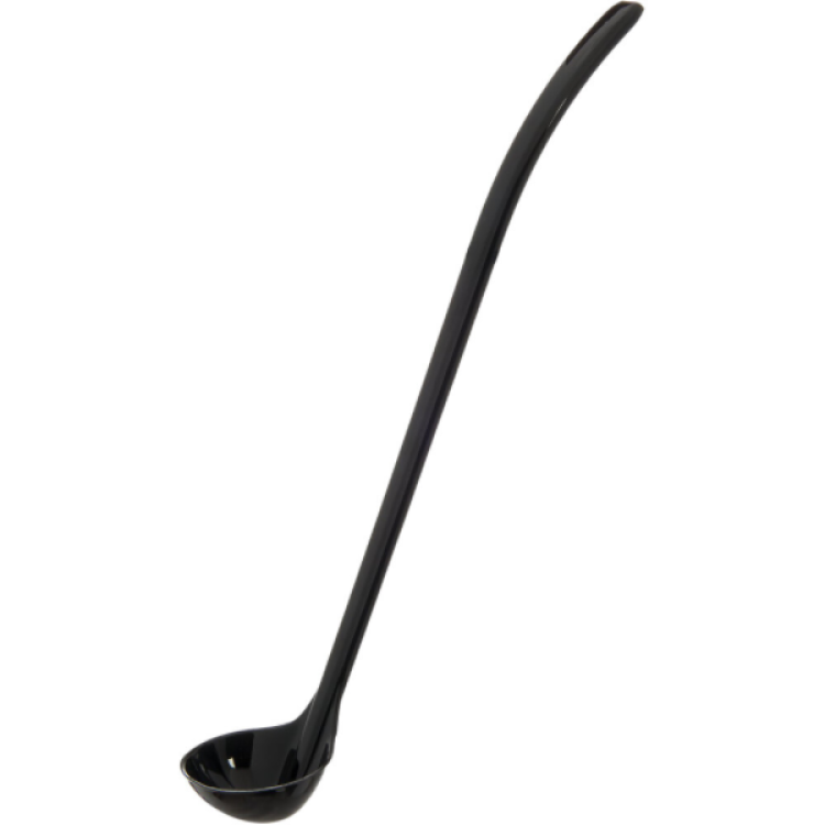 0.75oz Catering Serving Ladle Black Polycarbonate- CELADLEPC85