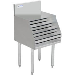Commercial Liquor Bottle Display Rack with Backsplash Stainless steel 910x460x760mm - CELDR1836