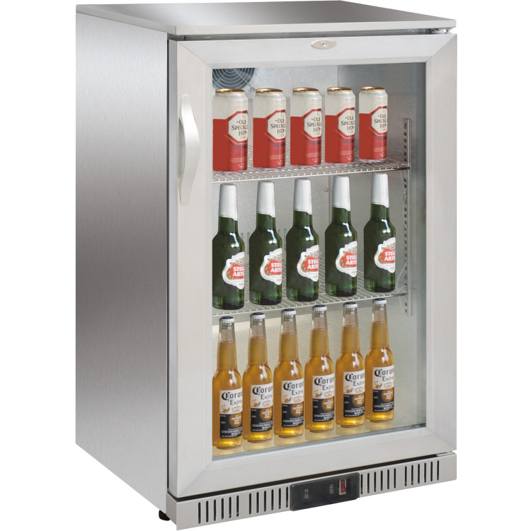B GRADE Back bar cooler 1 hinged door 128 litres Stainless steel - SSBC01P B GRADE B GRADE Back bar cooler 1 hinged door 128 litres Stainless steel - SSBC01P B GRADE