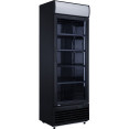 Commercial Drink cooler Upright 332 litres Static cooling Hinged glass door Black Canopy light - CELG332BBLACK