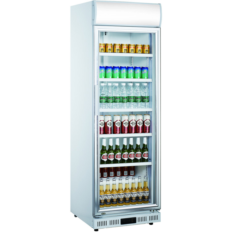 Commercial Drink cooler Upright 302 litres Dynamic cooling Hinged glass door - CELG302DF