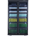 Commercial Bottle cooler Upright 773 litres Fan cooling Twin hinged doors Black - CELG805ABLACK