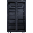 Commercial Bottle cooler Upright 773 litres Fan cooling Twin hinged doors Black - CELG805ABLACK