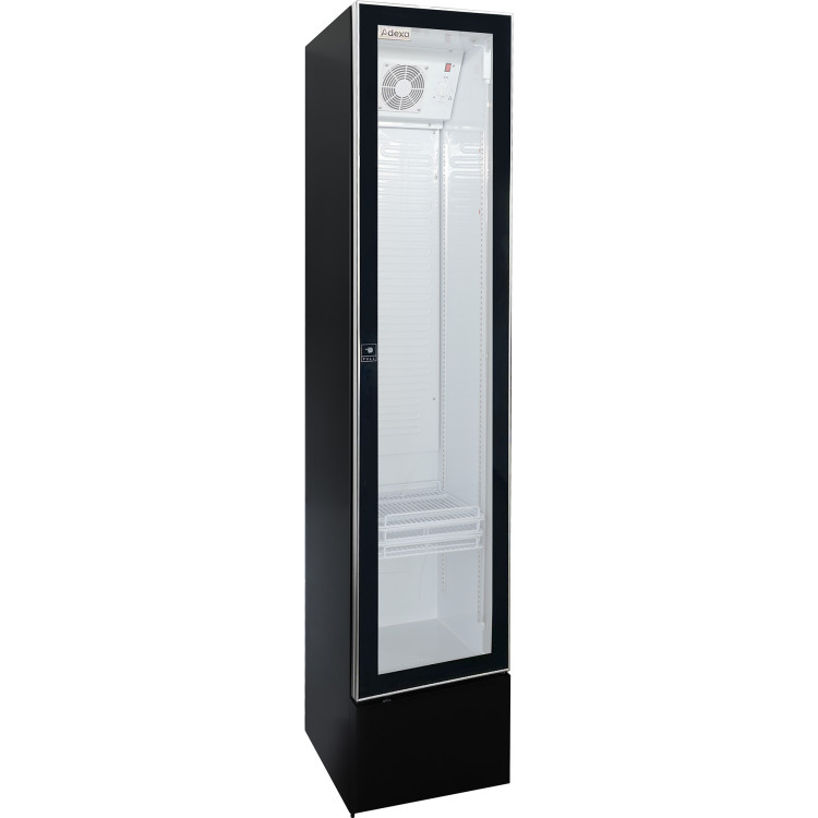 Commercial Bottle Cooler Showcase Upright Single door 150 litres Black - CELGZ150W Commercial Bottle Cooler Showcase Upright Single door 150 litres Black - CELGZ150W