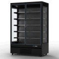 1196L Double Glass Door Multideck Upright Display Fridge – 1330 × 720 × 2030 mm Black| CaterEq CELKL204