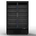 1196L Double Glass Door Multideck Upright Display Fridge – 1330 × 720 × 2030 mm Black| CaterEq CELKL204