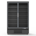 1196L Double Glass Door Multideck Upright Display Fridge – 1330 × 720 × 2030 mm Grey| CaterEq CELKL206