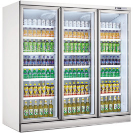2191L  Remote Cooling Three-Door Commercial Display Refrigerator 2050×750×2150 mm White| CaterEq CELKL214