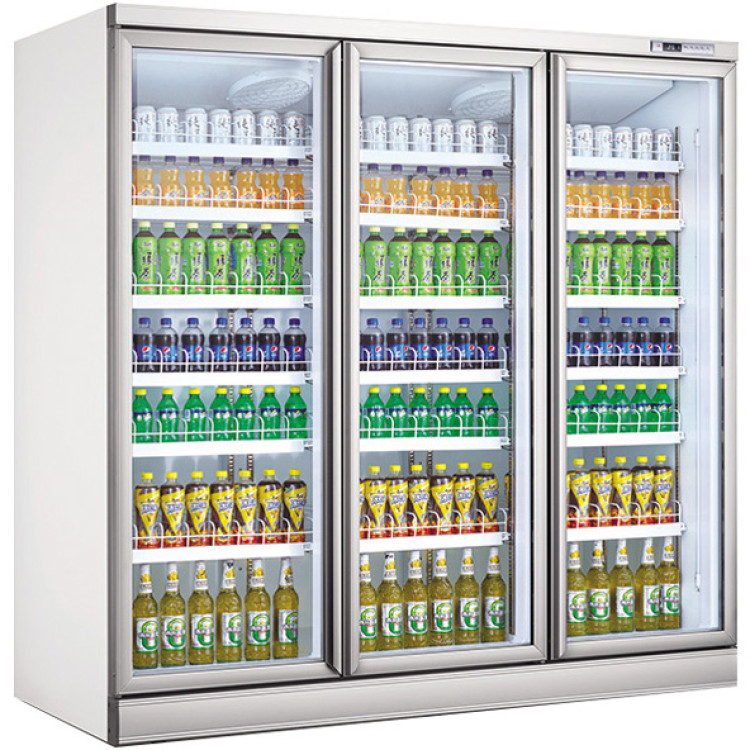 2191L  Remote Cooling Three-Door Commercial Display Refrigerator 2050×750×2150 mm White| CaterEq CELKL214