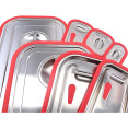 Stainless steel & Silicone Sealing Gastronorm Container Lid GN1/6 - CE816LS