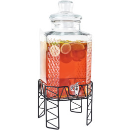 Glass Juice Dispenser 10 litres with Stand - CELT002