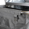 Commercial Stainless Steel Laundry Trolley with Shelves –  1110×490×1125mm Black| CaterEq CELT01B