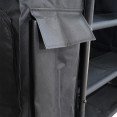 Commercial Stainless Steel Laundry Trolley with Shelves –  1110×490×1125mm Black| CaterEq CELT01B