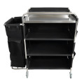 Commercial Stainless Steel Laundry Trolley with Shelves –  1110×490×1125mm Silver| CaterEq CELT01S