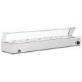 Commercial Stainless Steel Bain Marie with Glass Guard and 5 × 1/2 GN Pans & Lids 1490×375×335mm | CaterEq CEM205 Commercial Stainless Steel Bain Marie with Glass Guard and 5 × 1/2 GN Pans & Lids 1490×375×335mm | CaterEq CEM205
