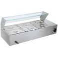 Commercial Stainless Steel Bain Marie with Glass Guard and 6 × 1/2 GN Pans & Lids 1100×570×385mm | CaterEq CEM2223 Commercial Stainless Steel Bain Marie with Glass Guard and 6 × 1/2 GN Pans & Lids 1100×570×385mm | CaterEq CEM2223