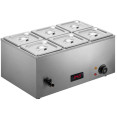 Commercial Bain Marie with 6x1/6Gn Pans and Lids | CaterEq CEM506