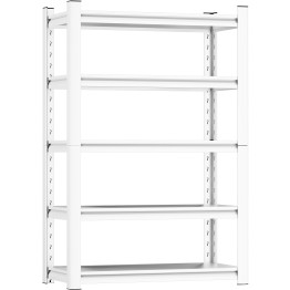 Commercial Shelving Unit 5 Tier 100kg 1200x400x1830mm White - CEMB183120SR