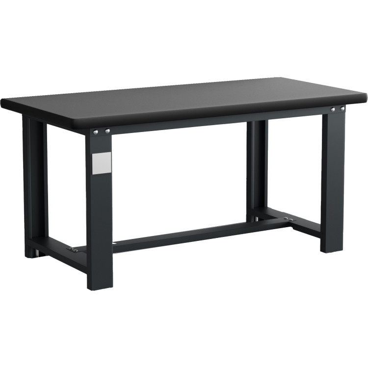 Commercial Heavy Duty Work Table 1200x750x800mm Black - CEMB80120HDT
